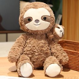 Nice 1pc Lifelike Sloth Baby Doll Sloth Plush Toys Stuffed Dolls Kids Toys Lovely Doll Girlfriend Best Gifts Brinquedos