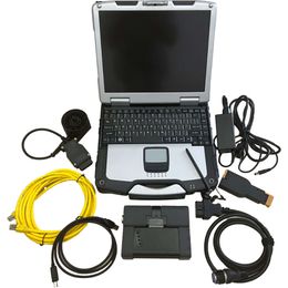 Auto Diagnostic Tool for BMW ICOM A2 B C Scanner V2024.01 D4.45 in 1TB HDD Expert Mode with CF-30 Laptop 4G Toughbook