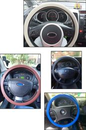 Steering Wheel Covers Car Silicone Elastic Glove Cover Texture Soft Multi Colour Auto Decoration Non Slip Universal Accessories