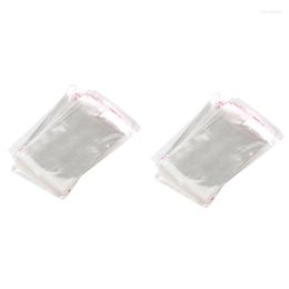 Storage Bags 400 Clear Self Adhesive 7Cm X 13Cm Peel And Seal Plastic For Small Objects Jewellery Arts Crafts Display