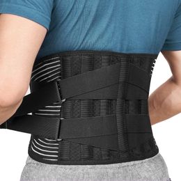 Slimming Belt Lower Back Brace with 6 Stays Antiskid Orthopaedic lumbar Support Breathable Waist Support Belt for Men Women Gym Pain Relief 230225
