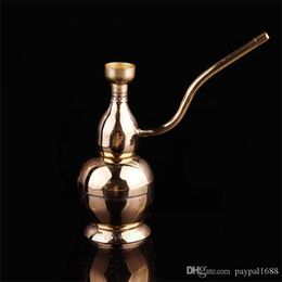 Smoking Accessories Water filtration dual-purpose smoking Philtre Copper metal pipe hoist-shaped water tobacco pot