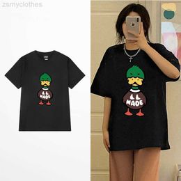 Men's T-Shirts Human Made T Shirt Men Women Harajuku Graphic Tshirt Japanese Streetwear Duck Top Teed Humanmade T-shirt cute kawaii Tees