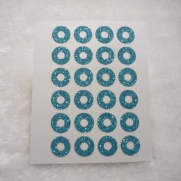 Gift Wrap 10mm Turquoise Glitter Ring Label Stickers For Tags Reinforcement Hole Labels