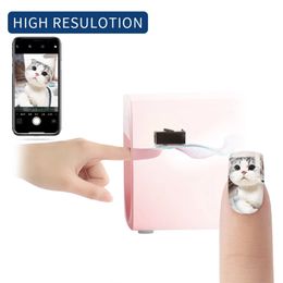 Nails Mobile Nail Printer Portable Professional Mini Intelligent Digital Electric Nail Design Home Beauty Instrument