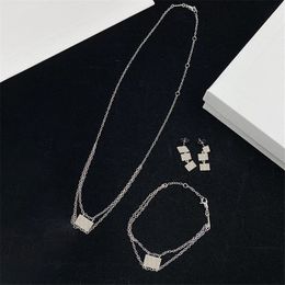 Brief Long String Dangle Charm for Women Dual Layers Bracelet Lady Party Gift Necklaces