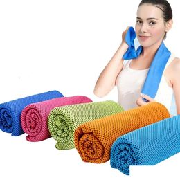 Towel Sports Quickdrying Cooling Swimming Gym Travel Cycling Summer Cold Feeling Sport Towels To Take Carry Sxjun21 Drop Delivery Ho Dhhod