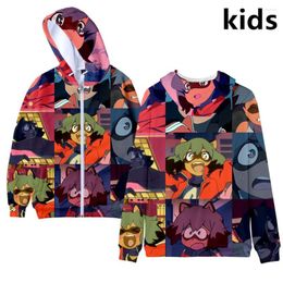 Men's Hoodies 3 To 14 Years Kids BRAND ANIMAL 3D Printed Hoodie Sweatshirt Boys Girls Anime BNA Jacket Coat Children Clothes