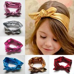 Q106 new children's hair band bow Headbands headband hand knotted rabbit ear headband baby hair accessories