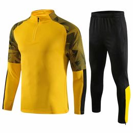 Outdoor TShirts Survetement Football Kids Men Soccer Jerseys Sets Running Jackets Sports Long Sleeve Jacket Football Tracksuit Uniforms 230227