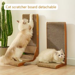 Cat Furniture Scratchers Scratch Board s Training Grinding Claw Toys Corrugated Scratcher Scraper Nails Toy Pet Supplies 230227