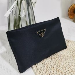 2 Colors Triangle Letter Makeup Bags Handbag with Stamp Special Letters Cosmetic Bag for Gift Party