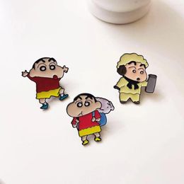 Brooches Cartoon Character Crayon Small Alloy Brooch Badge Men And Women General Student Clothes Bag Decorations