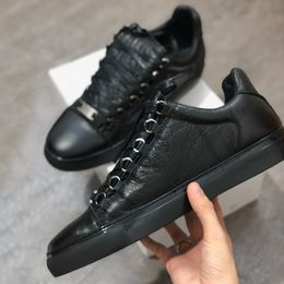 Big size Mens Designer classic casual shoes Arena Creased Leather High Top Sneakers Fashion Men Women leisure Trainers Arena Sneakers with Box