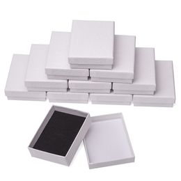Jewelry Boxes Paper Packages Cardboard Bracelet Boxes Rectangle Square Gifts Present Storage Display Storage Box For Jewelry 15/18/24p/30cs 230227