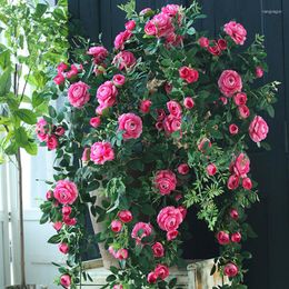 Decorative Flowers Artficial Plant Flower Rose Silk Fake Home Decoration Salon Wall Garden Wedding Mariage Office Party Decor