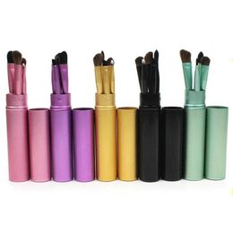 Makeup Brushes 5 Pcs Travel Portable Set Professional Eye Shadow Eyeliner Cosmetic Brush Eyebrow Lip Make Up Tool Drop Delivery Heal Dhhwg