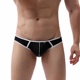 Underpants Sexy Underwear Men's Briefs Shorts Intimate Panties Thin Low Rise U Convex Pouch Cueca Calzoncillo Plus Size M-3XL