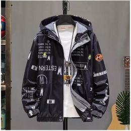 2023 Fashion designer Mens Jacket Spring Autumn Outwear Windbreaker Zipper clothes white Jackets Coat Outside can Sport oversized Size M-5XL Men's Clothing Coats