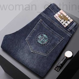 Men's Jeans Designer Luxury men's jeans casual slim fit elastic cotton embroidery brand AYPL