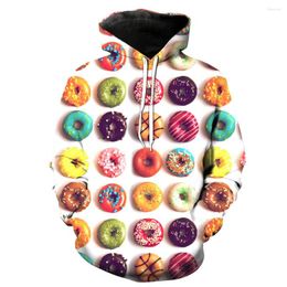 Men's Hoodies 2023 Fashion Sweatshirt Men / Women 3d Print Food Dessert Cake Slim Unisex Stylish Hooded