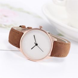 Wristwatches Grils Women Watches Minimalist Casual Fashion Quartz Watch Leather Bracelet Selling Girl Couple Dating