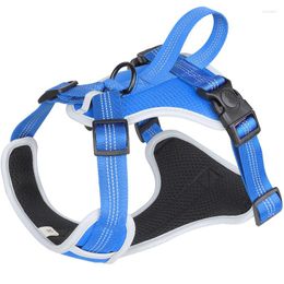 Dog Collars Heavy Duty Nylon Chest Vest For Small Medium Big Dogs Reflective Adjustable Strap Walking Jogging Harness Shepherd Doberman