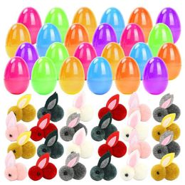 Other Toys Easter Egg Fillers Easter Eggs with Plush Bunny Colorful Easter Toys for Easter Party Favors Teens Eggs Hunt Game Presents 230227