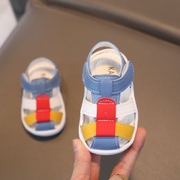 Sandals Baby Summer Shoes for Boys Soft Sole Sandals 1-3 Years Baby Girls Roman Style Beach Shoes Baby Soft First Walkers Kids Sandals 230227