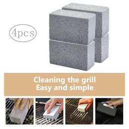 Tools & Accessories 4pcs BBQ Grill Clean Brick Block Barbecue Cleaning Stone Racks Stains Grease Cleaner Gadgets Kitchen