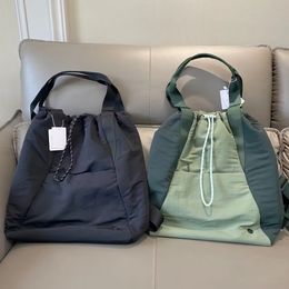 2024 Sport Outdoor Men Women Travel Bag Soft Leisure Underarm Bag Dual Function Bags Hiking Adjustable Fitness Tote LL Backpack LU