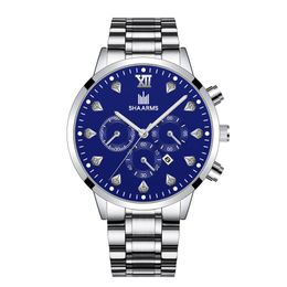 Wristwatches Luxury Men Business Stainless Steel Calendar Watches Mens Casual Quartz Watch Male Military Wristwatch Relogio Masculino