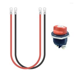 All Terrain Wheels Battery Isolator Switch 200A Disconnect Master Cutoff For Marine Boat RV ATV UTV With Power Cable