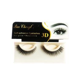 False Eyelashes 3D Self Adhesive No Glue Natural Long Handmade Fake Eyelash Extensions Makeup Beauty Drop Delivery Health Eyes Dhwhj