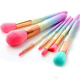 Makeup Brushes 3D Gradient Pink Purple Blue Pro Beauty Tool Kits For Blush Bk Powder Eye Shadow Highlight Drop Delivery Health Tools Dhdxn
