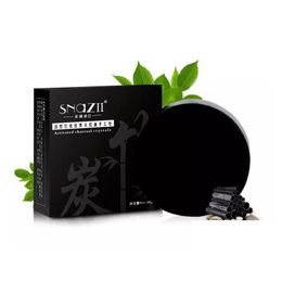 Handmade Soap Bamboo Charcoal Skin Care Natural Moisturising Blackhead Oil Control Acne Treatment Drop Delivery Health Beauty Bath Bo Dhsqn