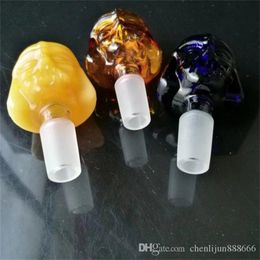 Smoking Accessories Polychromatic Cartoon Bubble Head Glass Accessories, Wholesale Glass Hookah, Glass