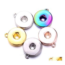 car dvr Pendant Necklaces Vintage Snap Button Jewellery Dazzle Colour Plating Fit 18Mm Snaps Buttons Diy Necklace For Women Men Noosa P005 Drop Dhqkp