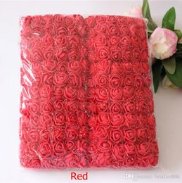 Artificial MINI foam roses flowers for home Wedding Decora diy needlework bride wreath gift box fake Flower Bouquet