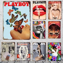 Vintage Sexy Girl Metal Tin Sign Sexy Body Poster Decor Rusty Metal Signs Home Bar Studio Wall Decor Signs Retro Metal Plaque Man Cave Home Wall Decor Size 30X20CM w01