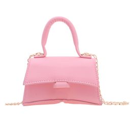 designer kids princess handbags cute children girls letter pendant crossbody bags candy Colour baby hand carrying bag F1574