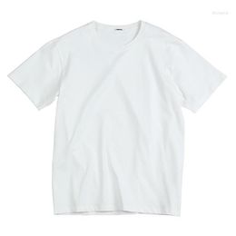 Men's T Shirts Summer Simple And Versatile White Solid Colour Man's T-shirt Casual O-neck Basic Men's High-quality Classic Top 2023