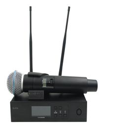 QLXD4 Sistema de microfone sem fio profissional UHF com Beta58a QLX Transmissor de mão para o palco vocal vocal discurso de karaokê329z