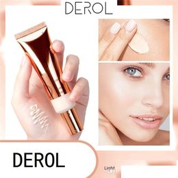 Foundation Primer Derol Natural Face Care Bb Cream Moisturizing Concealer Light Brighten Makeup Beauty Drop Delivery Health Dhn2X
