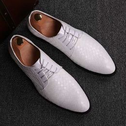 Dress Shoes Mens Formal Shoes White Leather Oxford Shoes for Men Dress Shoes Wedding Leather Business Shoes for Men R230227