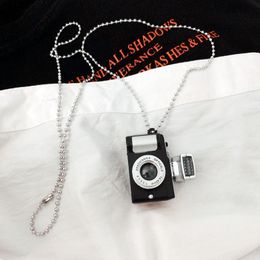 Chains Camera Pendant Necklace Personality Punk Hip Hop Fashion Student Couple Net Red Jewelry 2023