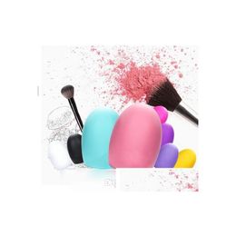 Sponges Applicators Cotton New Arrived Brushegg Clean Brushes Makeup Wash Egg Brush Cosmetic Cleaning Tools For Beauty Tool Drop Dhyo1