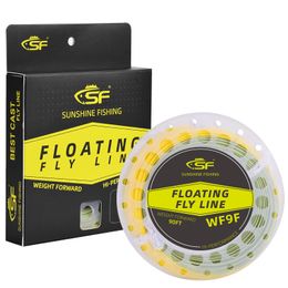 Braid Line SF 90FT Fly Fishing Line Weight Forward Floating Fly Line with Welded Loop WF3 4 5 6 7 8 9F 230227