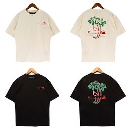 Mens Designer Shirt Palm Womens T-shirt New Vintage Tree Summer Beach Print Casual short Sleeve Size S/M/L/XL RCJT001