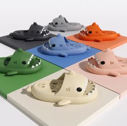 The latest men and women shoes shark thick sole home slippers many styles to choose from support custom logo